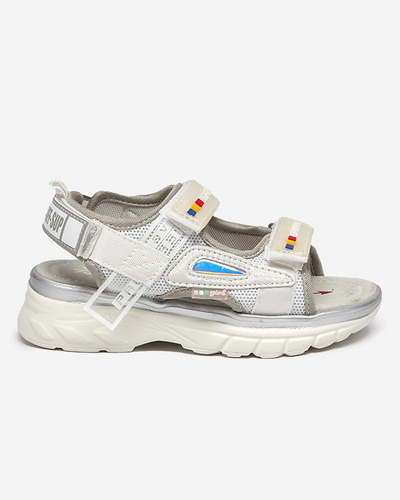 Sandales pour filles en blanc et gris Umaf - Footwear
