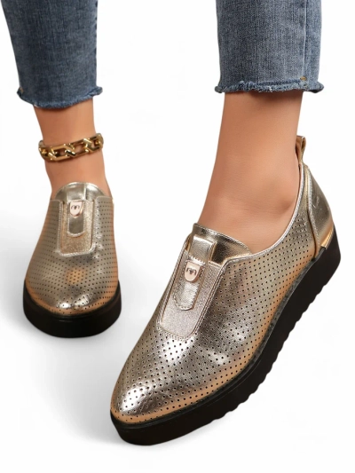 Royalfashion Chaussures aérées femme à enfiler Goffies