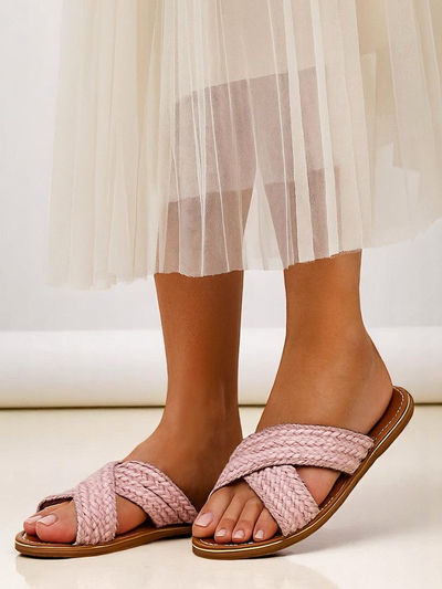 Sandales femmes Royalfashion avec des brides tressées Bornes
