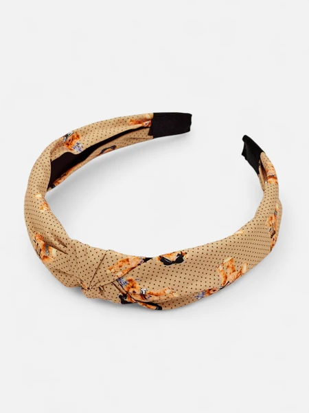 Royalfashion Serre-tête tressé à pois et oursons