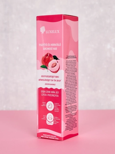 Luxelux Mousse Nettoyante Hydratante pour le Visage Pêche 150 ml