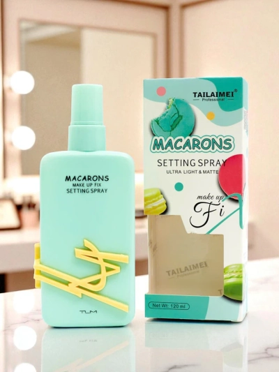 Macarons Spray Fixateur de Maquillage Bleu
