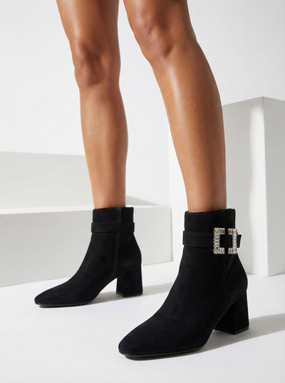 Royalfashion Bottes basses à talon aiguille pour femmes Masemart