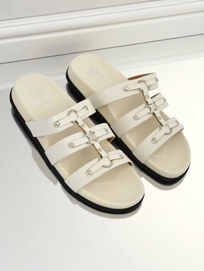 Royalfashion Claquettes pour femmes de style romain Roma