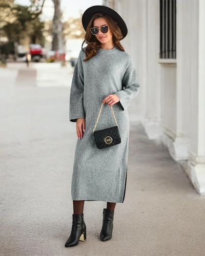 Robe pull longue pour femme de Royalfashion