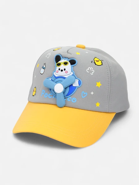 Royalfashion Casquette pour enfants avec visière et écusson représentant l’ours volant Oliver Sky