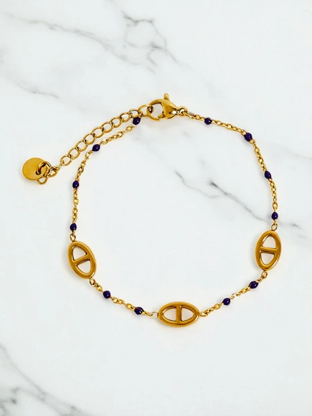Bracelet Callisto Aurea avec perles plaqué or