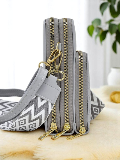 Royalfashion Sac à main portefeuille multifonctionnel avec bandoulière Suite Style