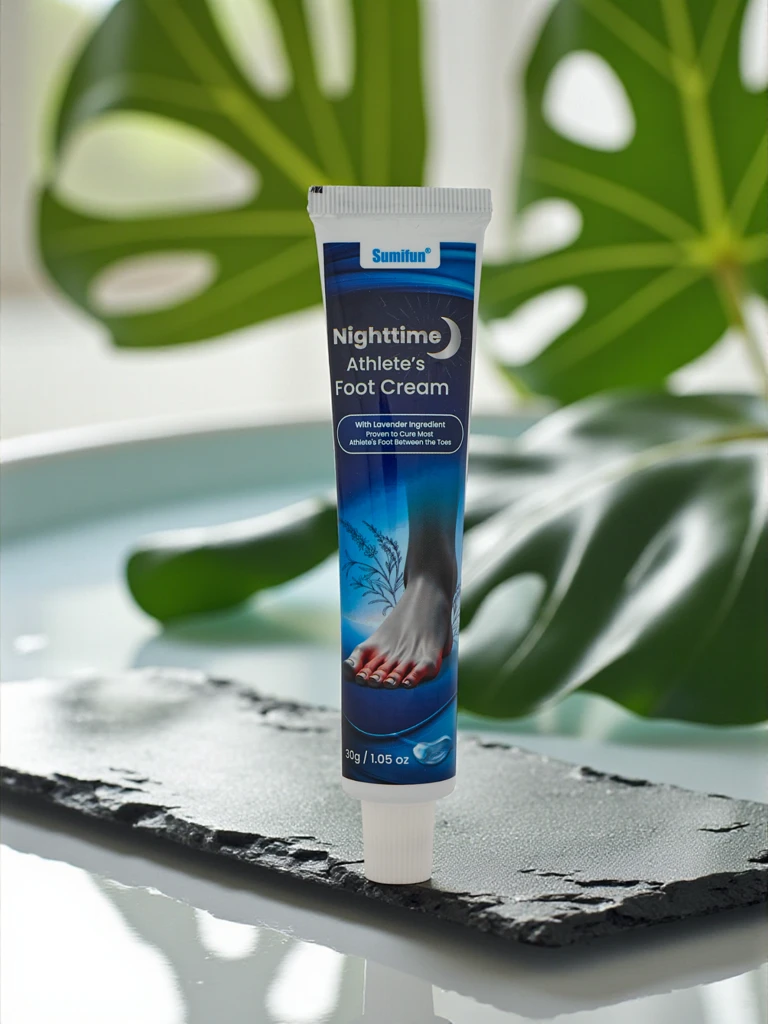 Crème apaisante pour les pieds pour la nuit