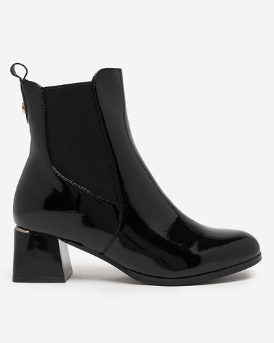 Royalfashion Bottes noires pour femmes à tige basse Nekery