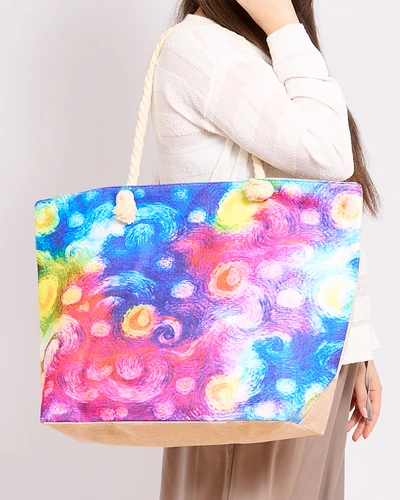 Royalfashion Grand sac en tissu avec impression