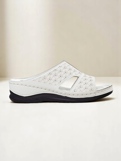 Royalfashion Claquettes pour femmes à semelle épaisse Nova Step