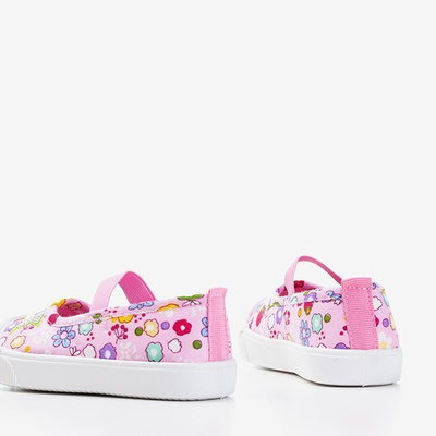 Baskets roses à fleurs Ringo pour enfants - Footwear