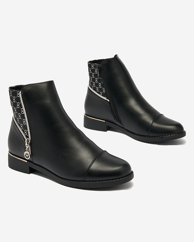 Royalfashion Bottes pour femmes noires a'la sztyblety Orlaa