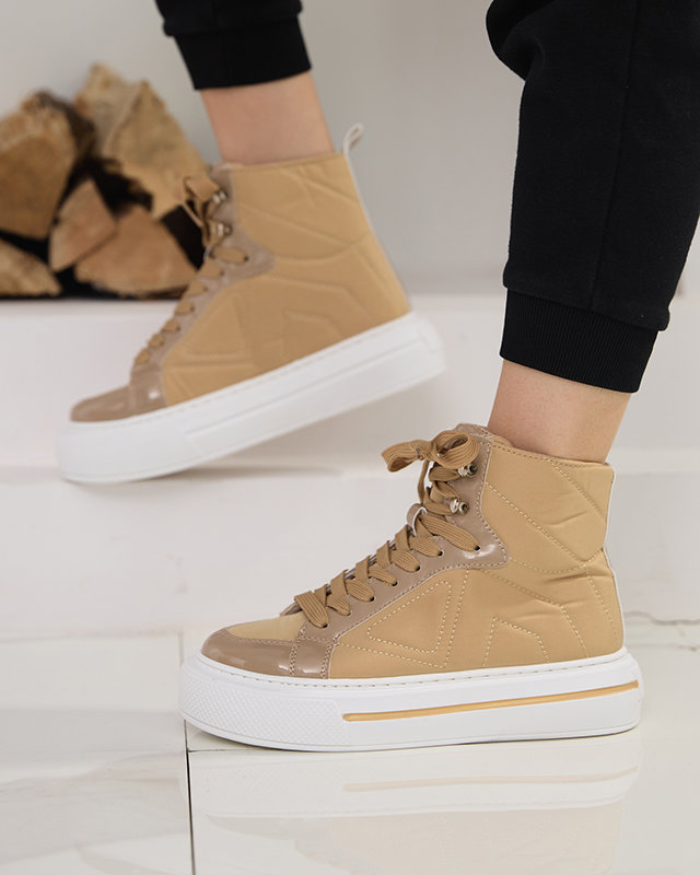 OUTLET Baskets de sport femme kaki Asmako- Footwear