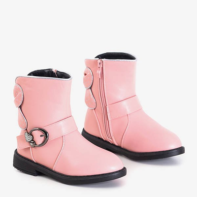 Bottes filles roses avec boucle Ivetti - Chaussures