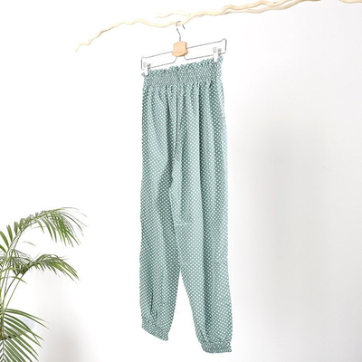 Pantalon femme vert à pois TAILLE PLUS - Vêtements