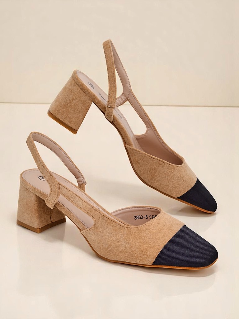 Royalfashion Escarpins élégants à talon bas pour femmes Eleganzo