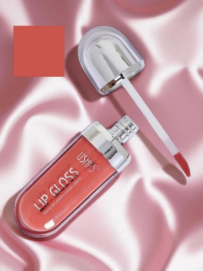 USHAS Gloss à Lèvres Pailleté couleur Rose Foncé