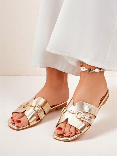 Mules plates Royalfashion pour femme Lina