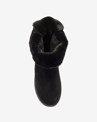 Bottines Stella en cuir écologique suédé à talon plat