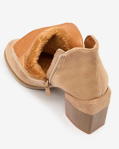 Royalfashion Bottes à talon aiguille Ricteas marron clair pour femme