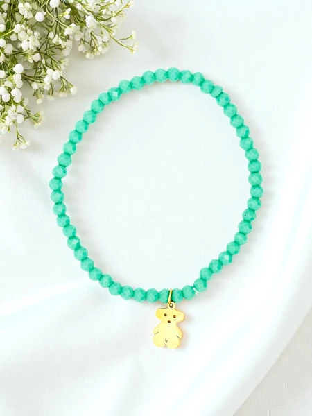 Royalfashion Bracelet pour femme avec pendentif ourson
