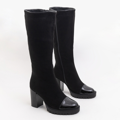 Bottines femme noires sur le poteau Eligor - Footwear