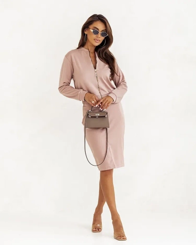Royalfashion Ensemble décontracté pour femme avec jupe