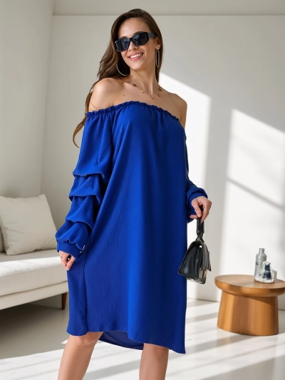 Robe lisse pour femmes a'la espagnole avec volants