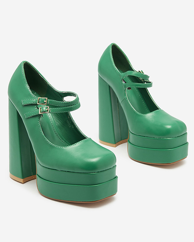 Vert escarpins à talons hauts pour femmes Edisa - Chaussures