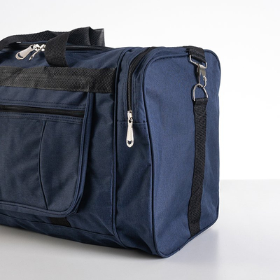 Sac de voyage bleu foncé avec poches - Sacs à main