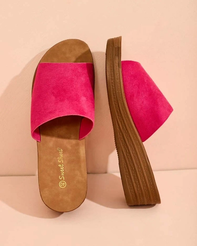 Royalfashion Tongs à talon bas Saffil pour femme