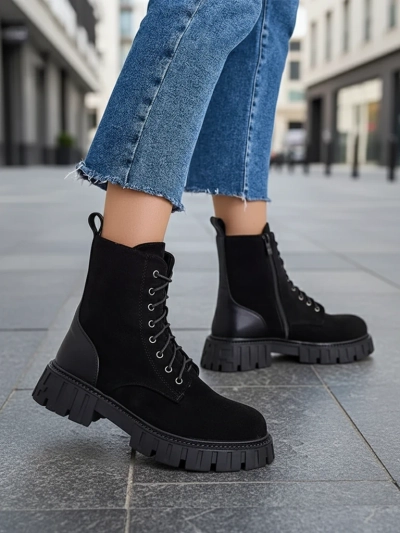 Les bottes femme en éco-suède Royalfashion Edvines