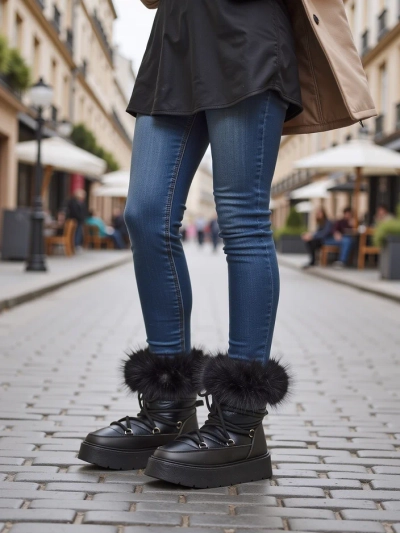 Royalfashion Bottes de neige pour femmes Melioz