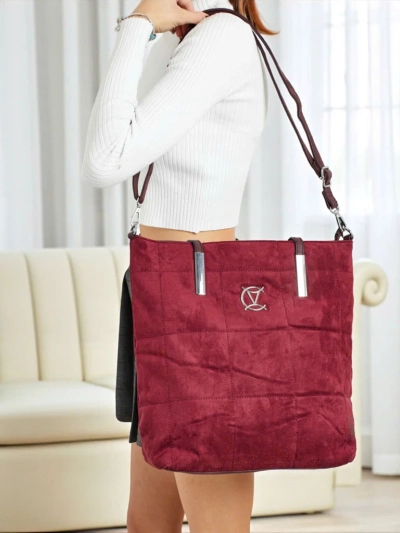 Sac à main shopper pour femmes Caryenne en éco-daim