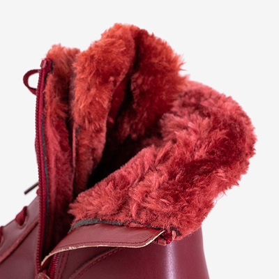 Bottes de neige pour enfants marron avec coeurs Naqi - Footwear