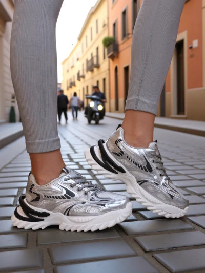 Royalfashion Baskets Vernies pour Femmes Leysi