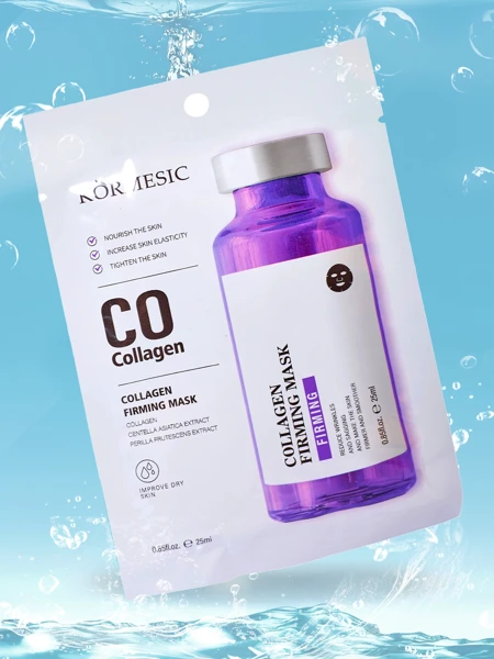 Masque en tissu pour le visage au collagène – raffermissant