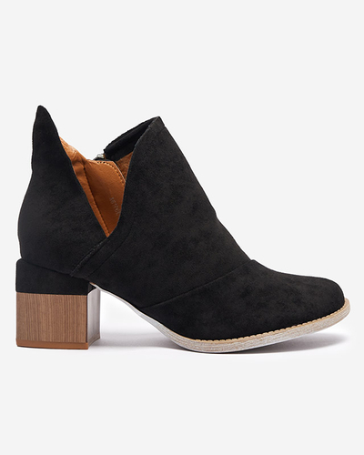 Bottes isolées noires pour femmes sur un poteau Karela marron - Chaussures