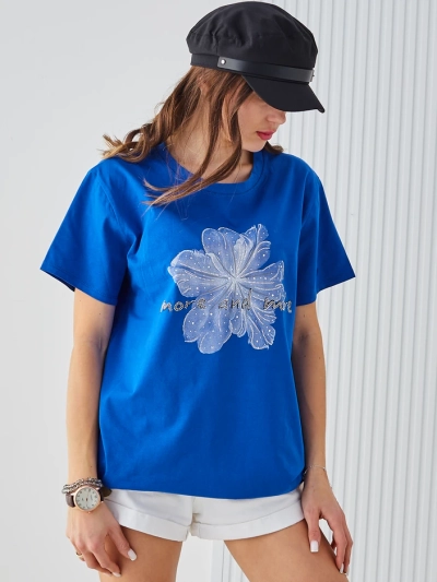 T-shirt en coton Royalfashion pour femmes Plus en Plus