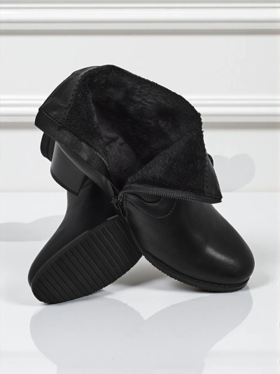 Bottines pour femmes en cuir écologique à talons Lunar Crest
