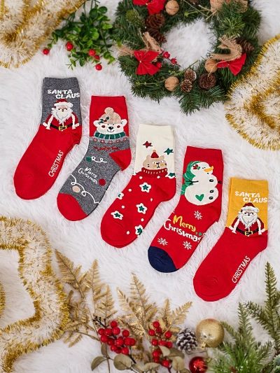 Chaussettes longues de fête pour femmes de Royalfashion 5/pack