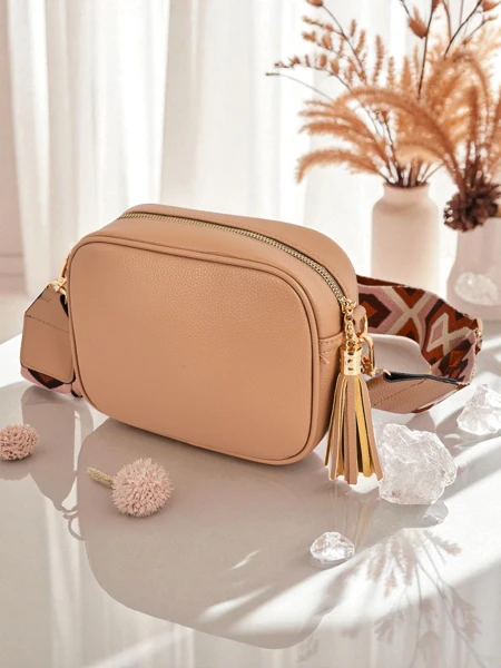 Royalfashion Petit sac à main pour femme en cuir écologique avec bandoulière colorée Kovi Lace