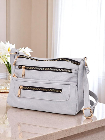 Royalfashion Petit sac à main carré en cuir écologique Niva Time