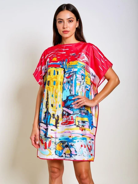 Robe Paréo Callista de Royalfashion – colorée, universelle, jusqu'aux genoux