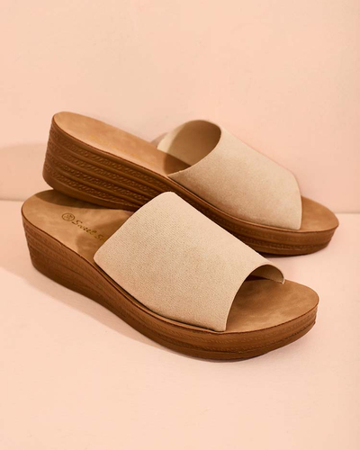 Royalfashion Tongs à talon bas Saffil pour femme