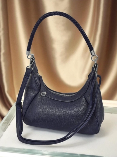 Royalfashion Petit sac à main pour femme en cuir écologique avec sangle décorative Lacquea