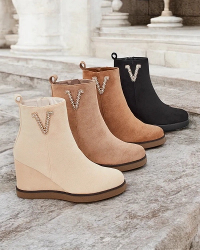 Royalfashion Nerias Bottes à talons pour femmes
