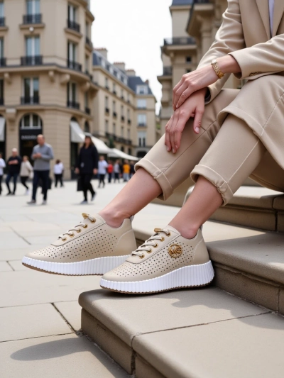 Royalfashion Baskets sportives à lacets pour femmes Jovenes